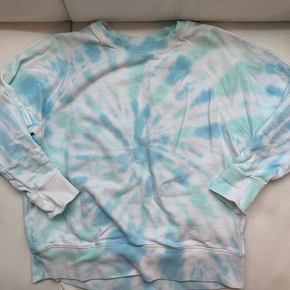 WSLY tie-dye crew neck sweatshirt